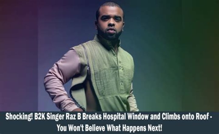 B2Ks Raz B Breaks Window and Climbs Onto Hospital Roof, Cops Calle |