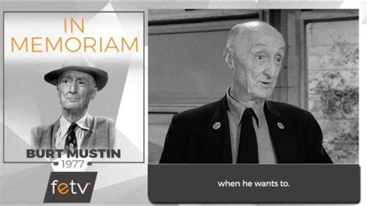 Burt Mustin: A Timeless Talent in Hollywood