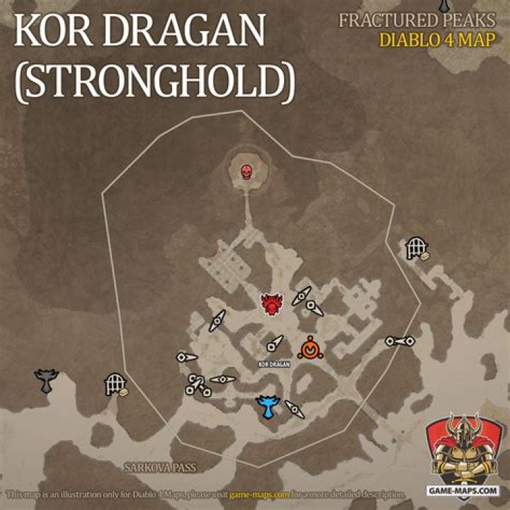 Kor Dragan (Stronghold) Map for Diablo 4
