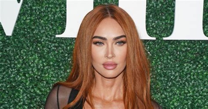 Megan Fox Megan Fox Looks Like an Illusion in Striped Dress |