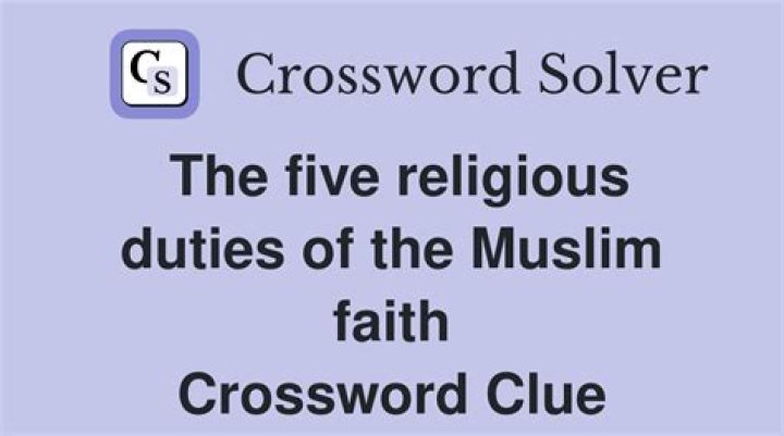 Mosque faith Crossword Clue and Answer