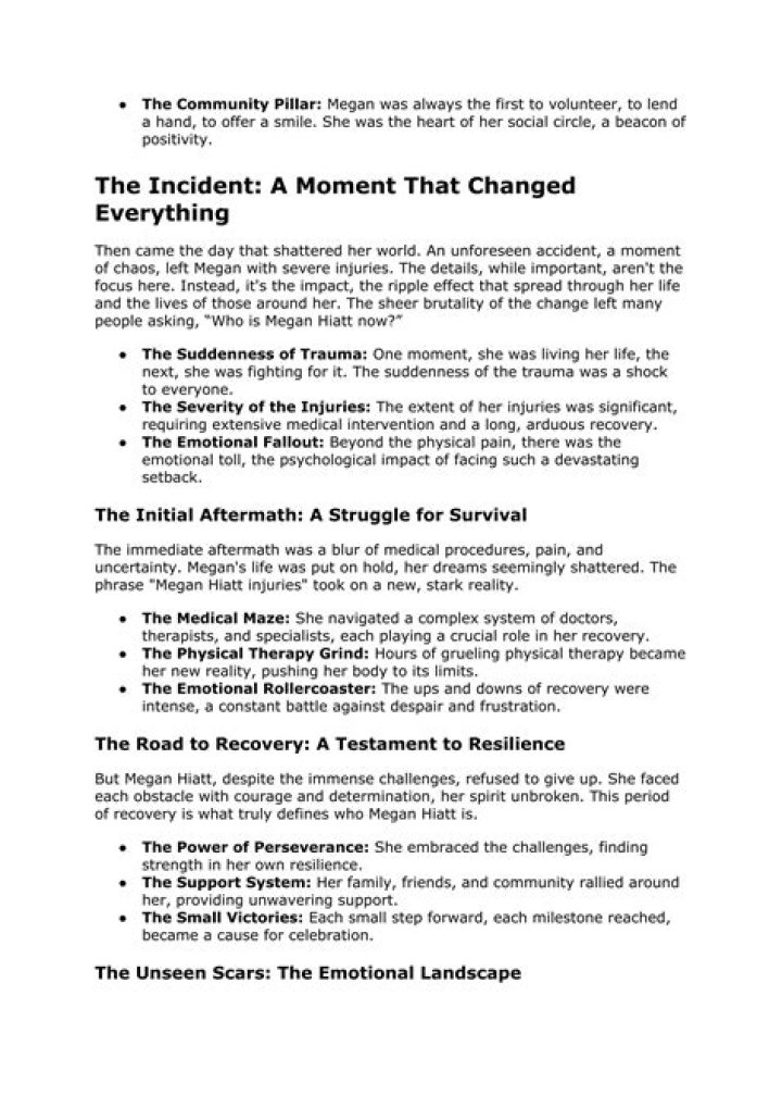 Unraveling The Megan Rose Hiatt Crime Scene: Evidence, Reconstruction, And Justice