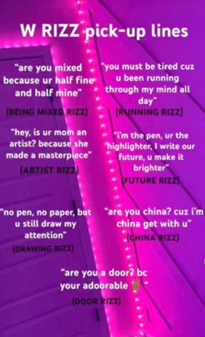 W Rizz Pick Up Lines